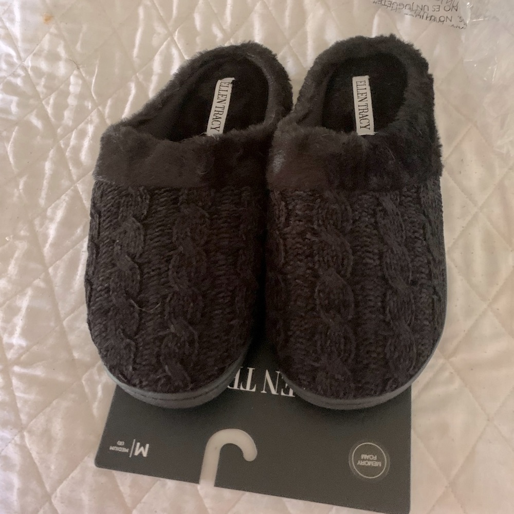 Chenille Clog Slippers NWT